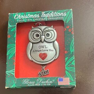 Gloria Duchin Owl Ornament 2022